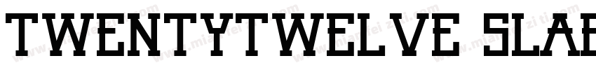 Twentytwelve Slab字体转换